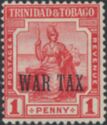 Seated Britannia - Overprinted 'WAR TAX'