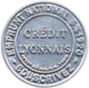25 Centimes (Type 7. Blue stamp with white background)