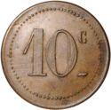 10 Centimes (Marseille (Bouches-du-Rhône) – Charcuterie Fabre. No date)