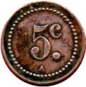 5 Centimes (Marseille (Bouches-du-Rhône) – Coopérative La Douanière. No date)