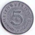 5 Reichspfennig (A, B, D, E, F, G, J)