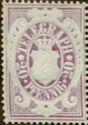 Coat of Arms in oval,value in Mark