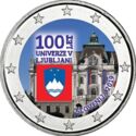2 Euro (Centenary of the foundation of the University of Ljubljana. Coloured 2)