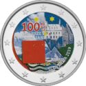 2 Euro (Centenary of the foundation of the University of Ljubljana. Coloured 3)