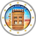 2 Euro (Mudejar Architecture of Aragón. Coloured 4)