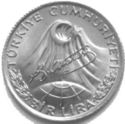 1 Lira (Bir - 100th Anniversary Mustafa Kemal Atatürk)
