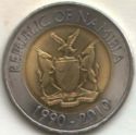 10 Dollars (20 years of the bank of Namibia)