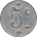 5 Centimes (Perpignan (Pyrénées-Orientales) – Coopérative militaire. No date)