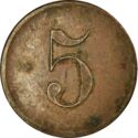 5 Centimes (Perpignan (Pyrénées-Orientales) – Café de la Poste. No date)