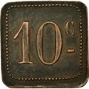 10 Centimes (Perpignan (Pyrénées-Orientales) – Café de la Poste. No date)