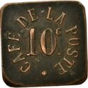 10 Centimes (Perpignan (Pyrénées-Orientales) – Café de la Poste. No date)
