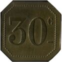 30 Centimes (Paris (Seine) – Café de la Bourse. No date)
