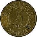 5 francs - Bernard Levy & Cie (Lyon)