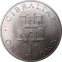 1 Crown (Arms of Gibraltar) 