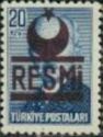 Ismet Inonu (1884-1973), Overprinted in Dark Brown