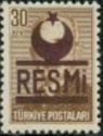 Ismet Inonu (1884-1973), Overprinted in Dark Brown.