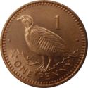 1 Penny (Barbary partridge)