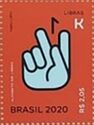 Letter K in Brazilian Sign Language