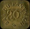 20 Centimes (Paris (Seine) – Bal du Panthéon. No date)