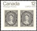 Pair of 1851 12d Queen Victoria black stamps