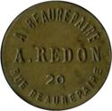 20 Centimes (Paris (Seine) – A. Redon. No date)