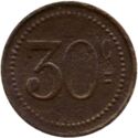30 Centimes (Paris (Seine) – Brasserie d'Anvers. No date)
