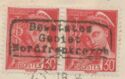 overprint on Type Mercure - Paire surchargée