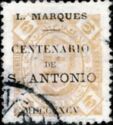 On stamps of Mozambique. D. Luis I and D. Carlos I with surc