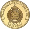 2,500 Liras (Insignias of Pope)