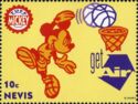 Mickey Mouse Playing Basketball