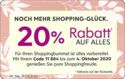 Noch Mehr Shopping-Glück - 20% Rabatt