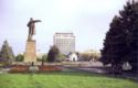 Saratov. The Teatralnaya Square. The monument of V.I.Lenin