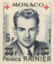 Prince Rainier III (1923-2005) surcharged