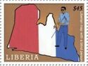 Liberian Map with a Blind Person