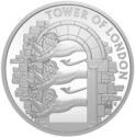 5 Pounds (Tower of London - The Royal Menagerie. Silver Piedfort)