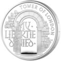 5 Pounds (Tower of London - The Infamous Prison. Silver)