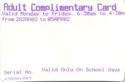 Adult Complimentary Card