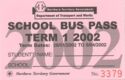 School Bus Pass Term 1 2002
