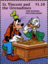 Ludwig von Drake the School Psycologist and Goofy (1.10 $)