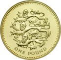 1 Pound (Three Lions of England)