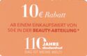 10 € in der Beauty-Abteilung