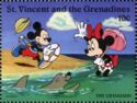 Mickey Mouse the Lifeguard and Minnie Mouse (10 c)