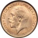 ½ Pence (George V. Modified effigy)