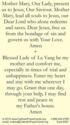 "Saint Mary - La Vang", Catholic Prayer Cards, 381