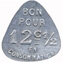 Bon pour 12c½ en consommation / Café Villemagne (St Etienne)