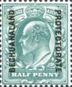 Great Britain stamps overprinted "BECHUANALAND PROTECTORATE"