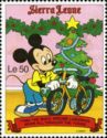 Mickey with a bicycle
