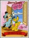 Mickey and Pluto look through the window