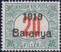 Postage due with overprint: '1919 Baranya'