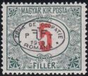 Postage due - overprinted